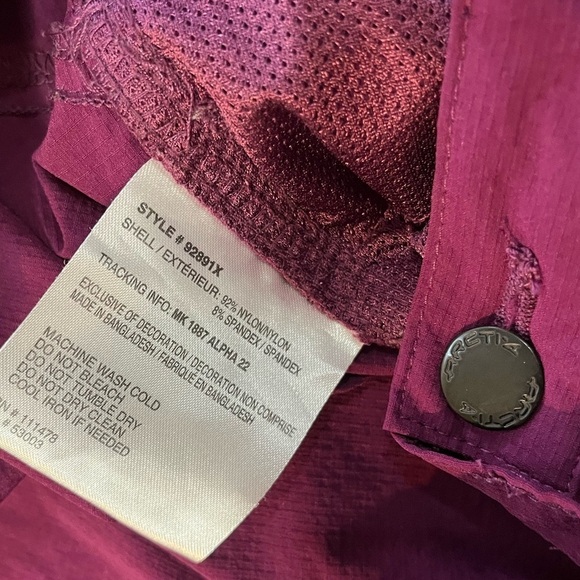 Arctix Womens Purple Convertible Zip Of Legs Active Wear Stretch Pants Size 1X - Picture 11 of 16